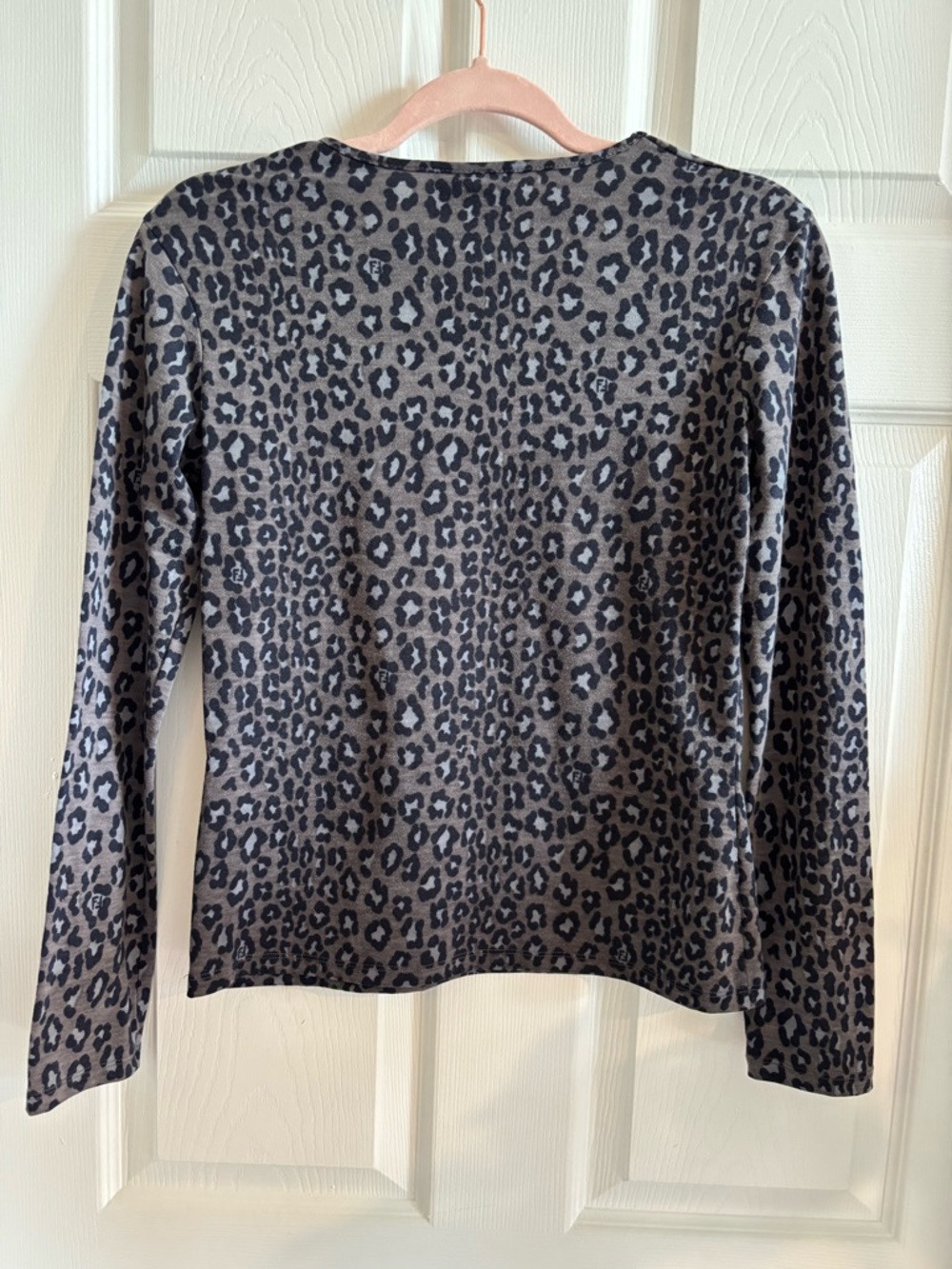 FENDI Vintage Animal Print Top Size Medium - Picture 2 of 7